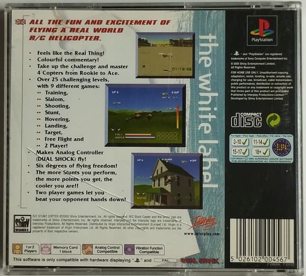 R/C STUNT COPTER for Sony PlayStation (PSX)