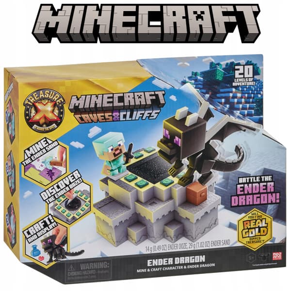 MINECRAFT TREASURE X CAVES & CLIFFS COLLECTIBLE FIGURES SET