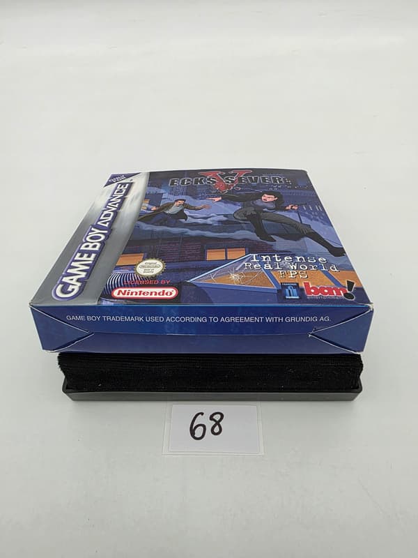GAME BOY ADVANCE ECKS VS SEVER ORIGINAL CARDBOARD BOX