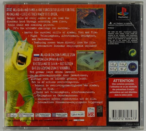 PSX Disney dinosaur PSX PS1