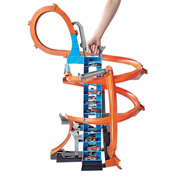 Hot Wheels Sky-High Crashes Tower – 80cm race track