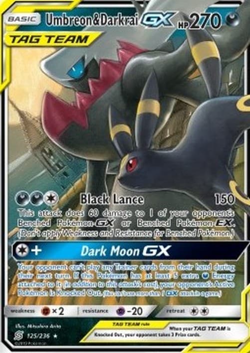 Pokemon Umbreon & Darkrai GX