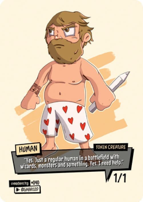 Magic: The Gathering Human Token