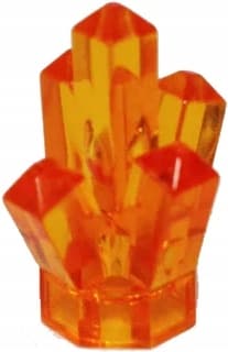 LEGO Orange Crystal 52 30385 Trans Neon Orange