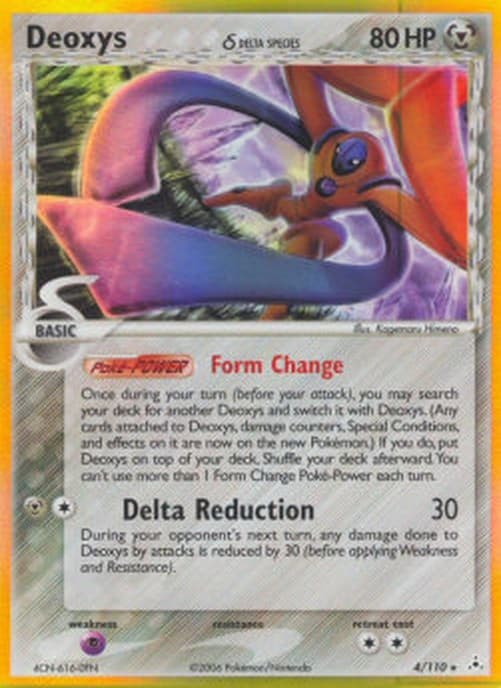 Pokemon Deoxys δ Delta Species