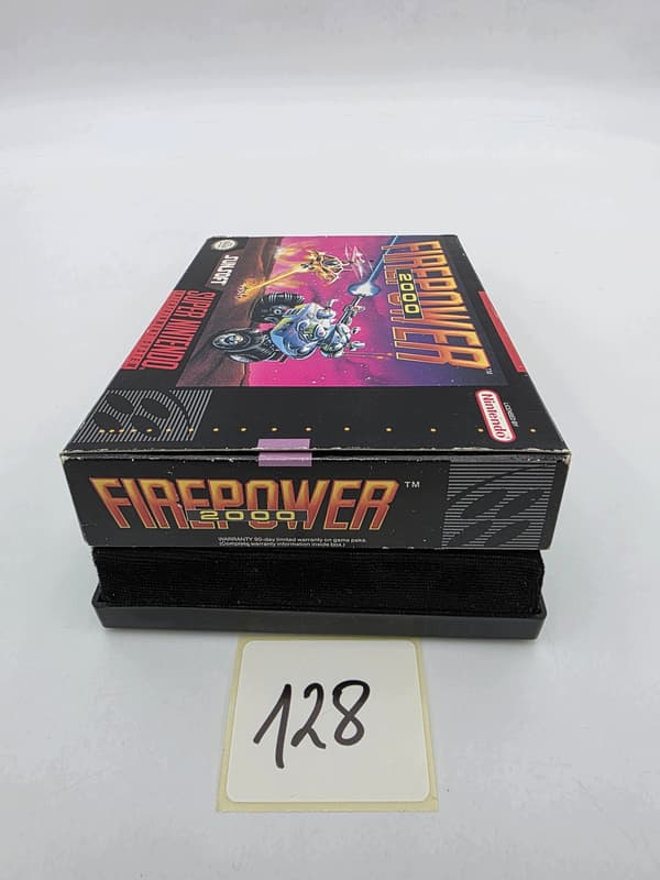 NINTENDO SNES FIREPOWER 2000 NTSC VERSION ORIGINAL CARDBOARD BOX