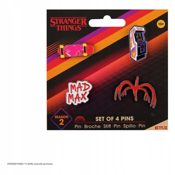Stranger Things Pins 4-Pack, Season 2