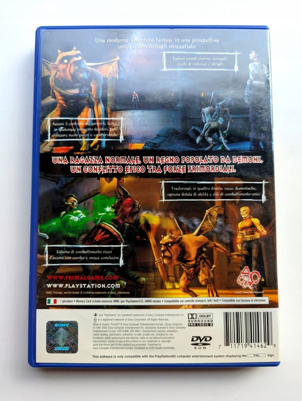 *** PRIMAL PLAYSTATION 2 PS2 PSX ***