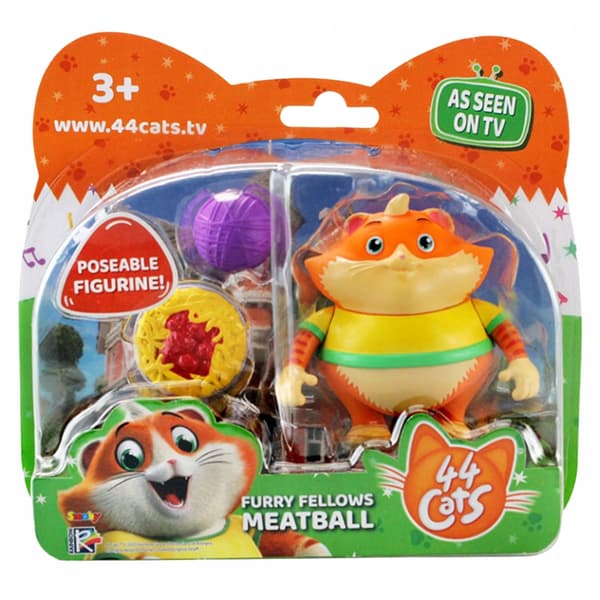 44 CATS SET WITH KLOPSIK AND SPAGHETTI FIGURINES – ORIGINAL SMOBY TOY