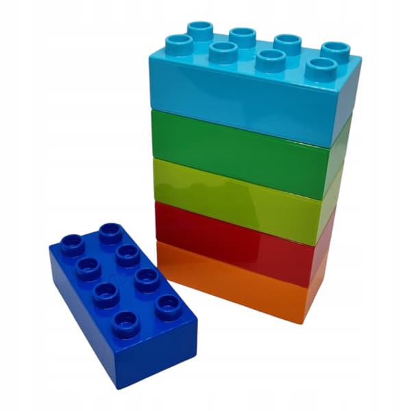 LS NEW LEGO DUPLO NUMBER LEARNING SET: 2x4 BASIC BRICKS IN 6 COLOURS