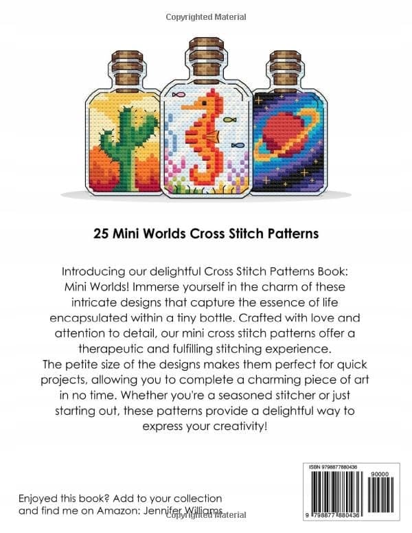 Williams, Jennifer: Cross-Stitch Patterns Book: Mini Worlds: A Charming Coll