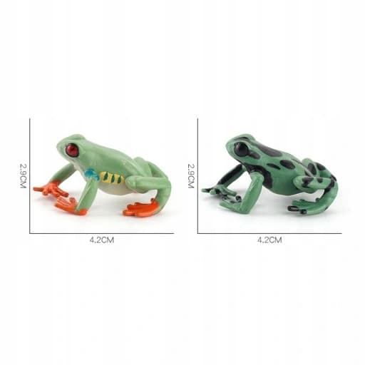 7x Frog Animal Figurines – Aquarium Model