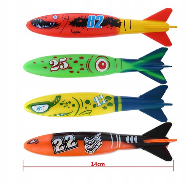 Pool toy, sturdy, set of 4. Versatile. Practical fun p