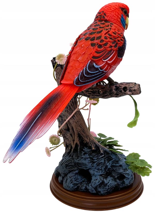 A chirping, moving little bird. An interactive bird. A budgie. With sound