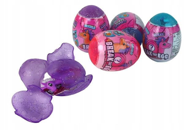 Crackable Glitter Unicorn Egg – Colourful Shell – 12-piece set
