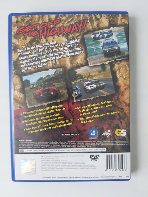 HUMMER BADLANDS PS2 PAL ENG