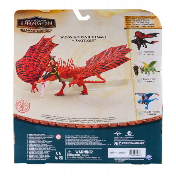 Spin Master How to Train Your Dragon figurine set, 2 pieces, plastic