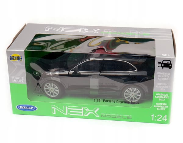 Porsche Cayenne Turbo 1:24 scale model by WELLY, black