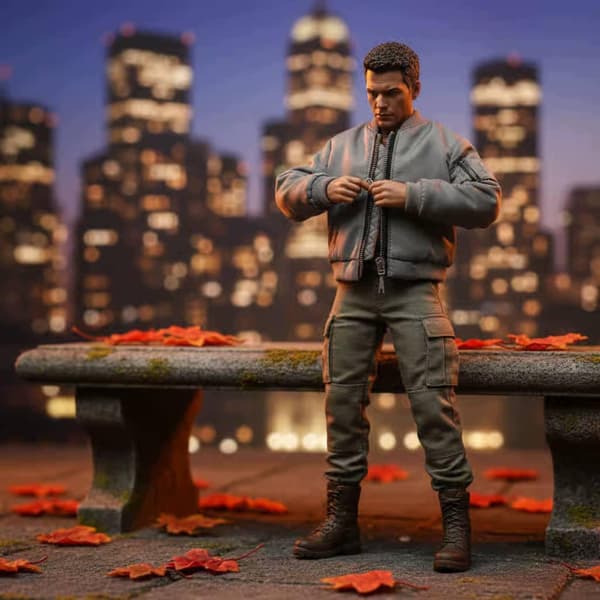 Men's Baseball Jacket for 1/12 Scale Action Figures – Realistic Miniature
