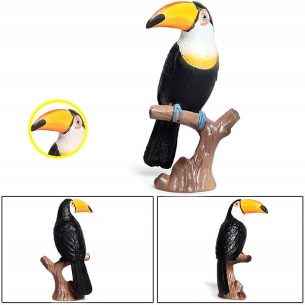 GREAT TOUCAN FIGURINE SIMULATED TOY FIGURINE
