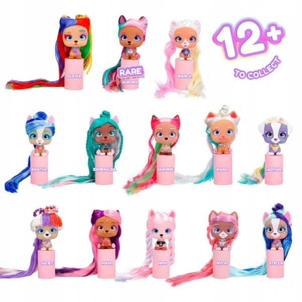 VIP PETS SET: LONG-HAIRED DOGS – GLAM GEMS S5 – Window – PINK