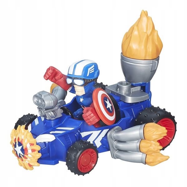 MARVEL MASHERS MICRO CAPTAIN AMERICA VEHICLE FIGURINE