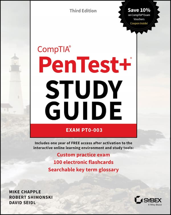 Chapple, Mike *CompTIA PenTest+ Study Guide: Exam PT0-003* (Sybex Study Guide)