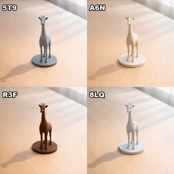 LOW-POLY DECORATIVE GIRAFFE FIGURINE FOR INTERIORS ON A BASE – AVAILABLE IN A WIDE RANGE OF COLOURS