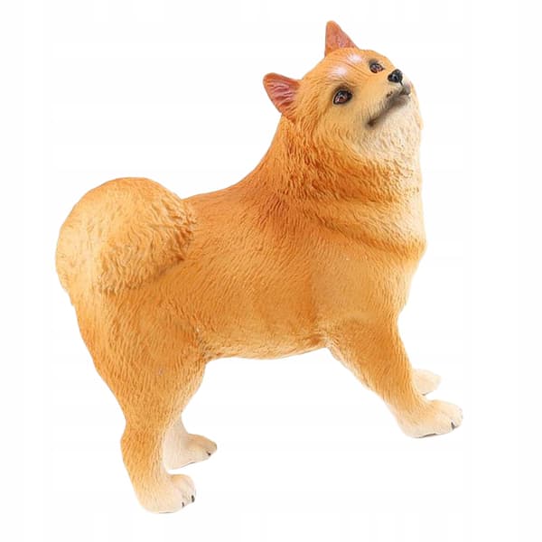 YELLOW PLASTIC ORNAMENT – REALISTIC MODEL OF A DOG