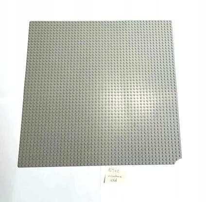 109x1d. LEGO 4186 thin 48x48 grey plate (old US) – DAMAGED