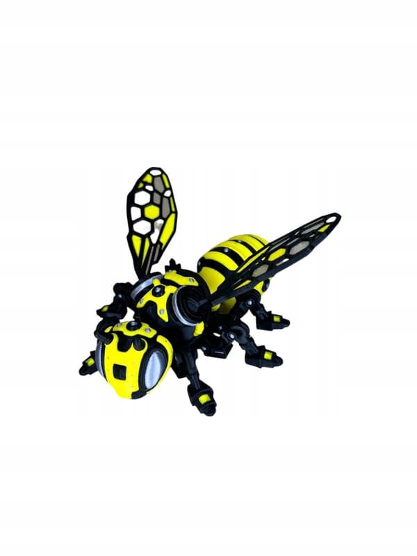 Futuristic figurine – mechanical bee, 3D sci-fi design, decoration