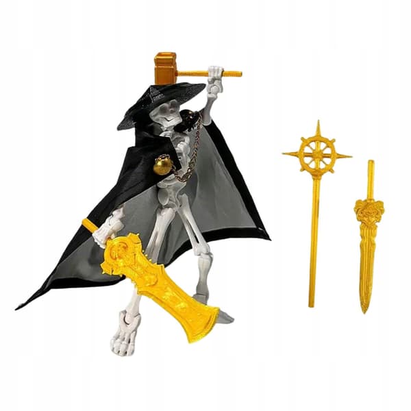 Mini Skeleton Model – Articulated, Poseable Action Figure in Style F