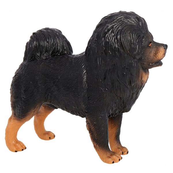 BLACK DECORATIVE PVC DOG MODEL – REALISTIC FIGURINE