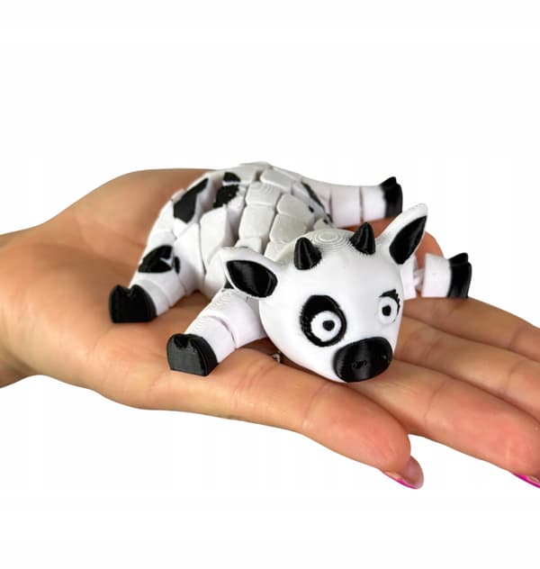 Krówka, 3D cow – segmented, movable figurine, stress reliever, novelty item