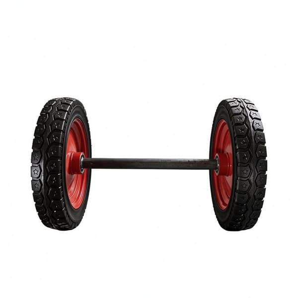 Solid rubber wheel, 110 cm, 16 in, Solid-3 cm axle