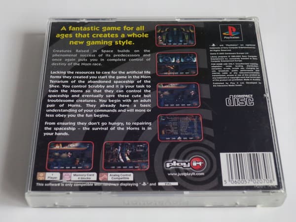 PS1 CREATURES RAISED IN SPACE PLAYSTATION 1 PSX