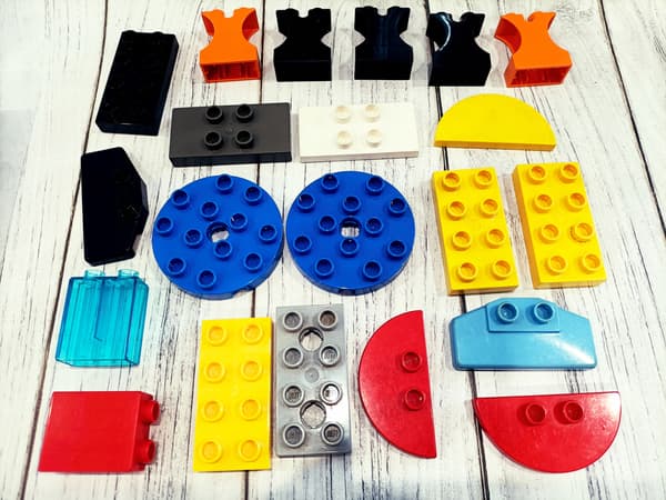Lego Duplo flat bricks, 21-piece set
