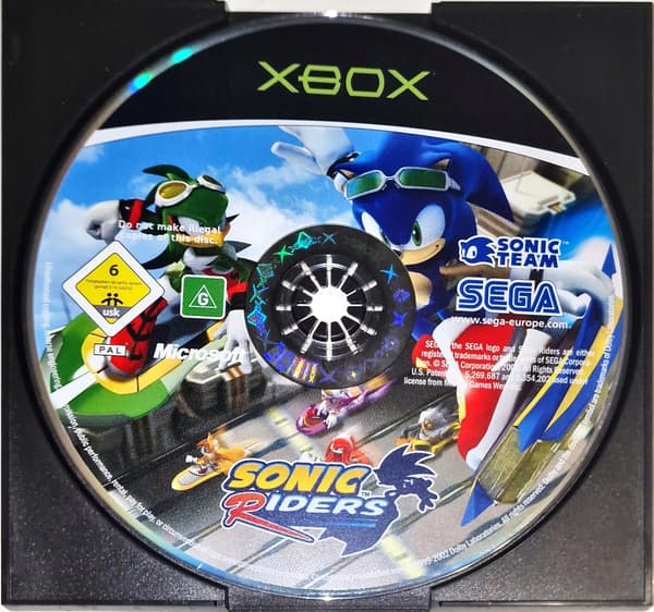 SONIC RIDERS game for Microsoft Xbox – DISC ONLY – PLEASE READ THE DESCRIPTION!