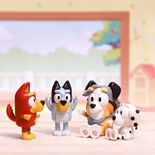 BLUEY Figure Set: SCHOOL PACK – Rusty, Chloe, Calypso and MOOSE