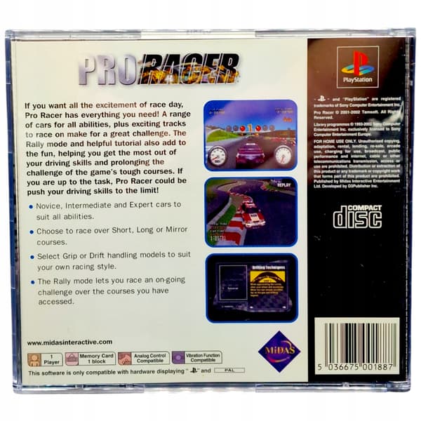 Pro Racer / ProRacer PlayStation PSX PS1 PS2 PS3