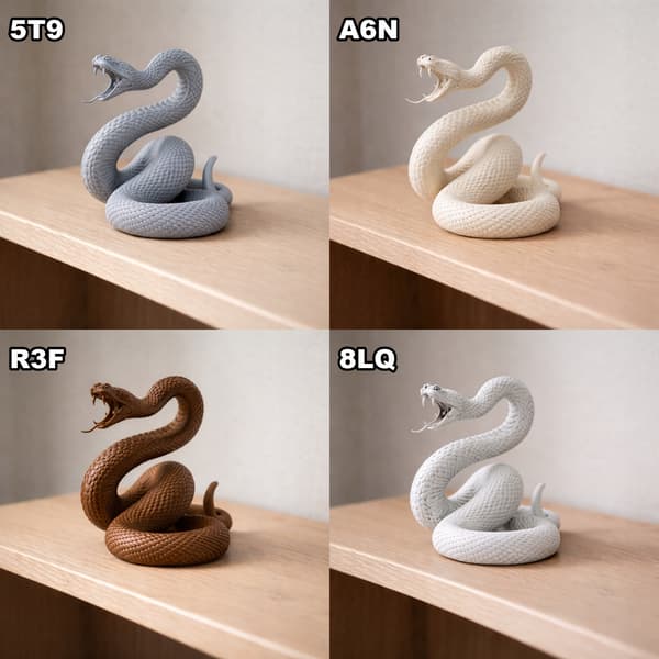 ATTACKING SNAKE FIGURINE – TABLE TOP GAME DECORATION – MANY COLOURS