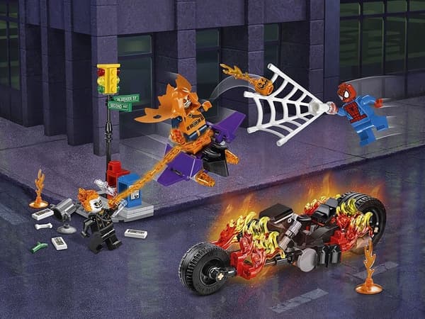 Lego Marvel @@@ HOBGOBLIN + BOMB @@@ minifigure from 76058