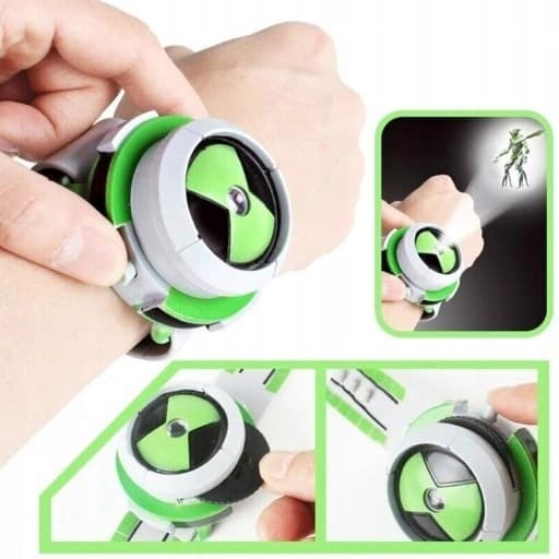 BEN 10 OMNITRIX PROJECTOR WITH ALIEN FIGURINES AND SPACE CLOCK – A GIFT FOR CHILDREN