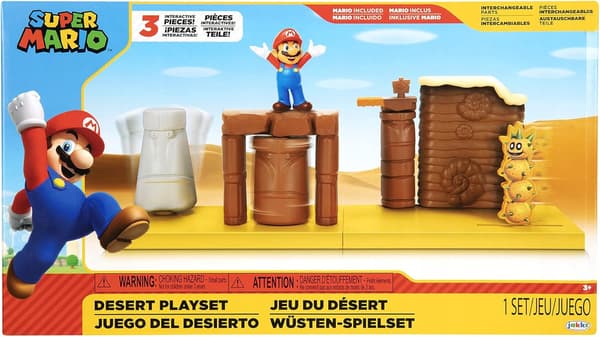 Super Mario Desert Playset – Toy Set with Action Figures