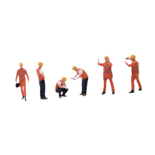 6 Pieces in 1/64 Scale: Maintenance Technician, 3D Model, Figure, Diorama