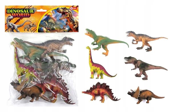 6 dinosaur figurines
