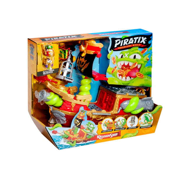 INTERACTIVE PIRATE SHIP TOY: KRAKEN MAGICBOX PIRATIX 2 WITH FIGURINES