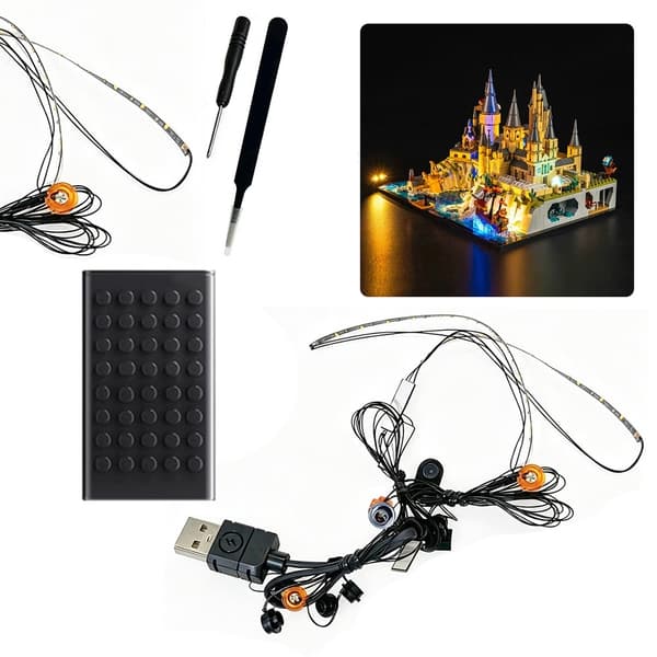 LED Lighting Lighting set for Hogwarts Castle and the surrounding area