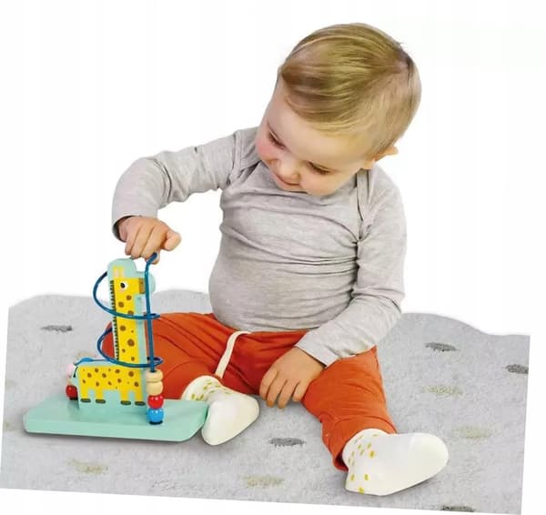 SES Creative wooden giraffe bead maze