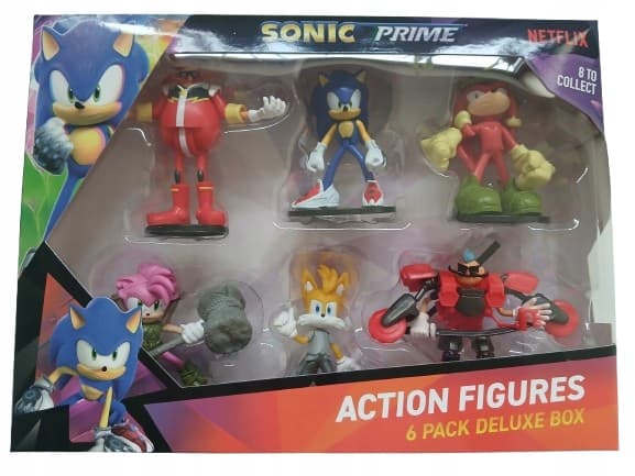 SONIC PRIME 6CM FIGURES SET (6-PACK): DR. DEEP, SONIC, AMY ROSE, DR. EGMAN